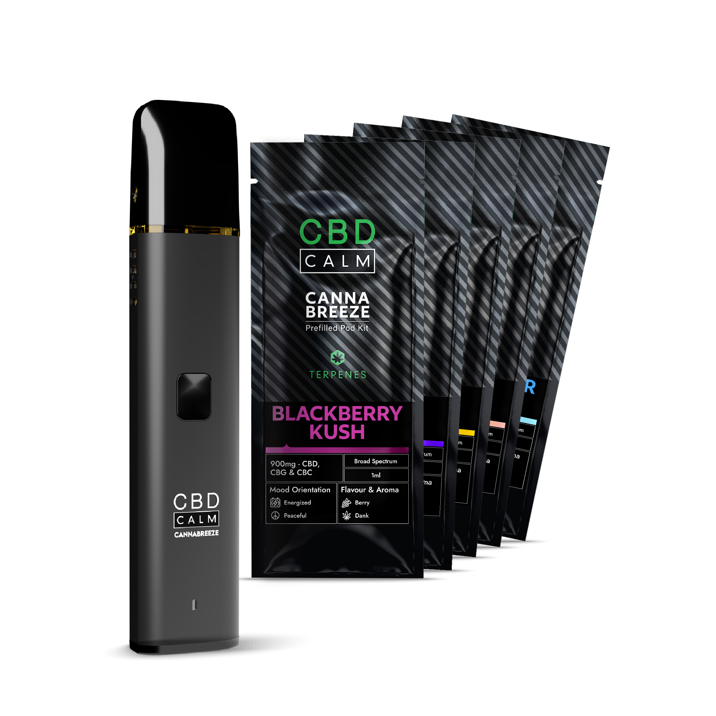 PC3289 CBD Calm Cannabreeze 900mg Prefilled Vape Kit